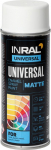 Aerozoliniai dažai INRAL Universal, 400 ml, balti matiniai, RAL9003