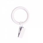 Karnizo žiedai su segtukais MARDOM 10 Vnt., Metaliniai žiedai su segtukais. Skersmuo -19mm. Pakuotėj