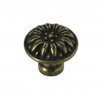 Baldų rankenėlė antik rutulio formos HETTICH, dengta žalvariu D27mm, 9197009