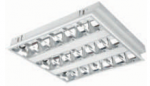 Liuminescencinis &scaron;viestuvas ORRO Grille, 3 x 14 W Z/A IP-20, T5, su 3 el. balastais, 600 x 600 mm