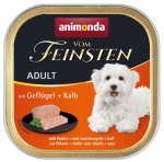 Konservuotas &scaron;unų ėdalas VOM FEINSTEN Classic, su pauk&scaron;tiena ir ver&scaron;iena, 150g