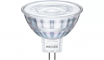 LED lempa PHILIPS, 4,4W (=35W), GU5.3 MR16, 12V, 4000K, 36&deg;, 390 lm