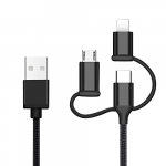 Automobilinis telefono pakrovėjas ALBURNUS, APPLE, MICRO USB, TYPE C