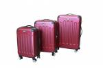 Lagaminas MC3002, bordo spalvos, S 34x24x50cm, ABS plastikas, su ratukais