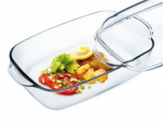 Stiklinis stačiakampis kepimo indas SIMAX, 3,2l,  su dangčiu