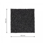 Antivibracinis kilimėlis WALTECO, 100 x 100 x 15 mm
