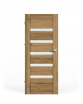 Laminuotos vidaus durys su užlaida VIVENTO PY-02, kairinės, spl. Catania oak, 2030x744x40 mm