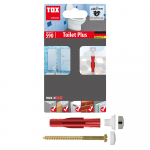 WC tvirtinimo komplektas TOX Toilet Plus, 2 vnt.