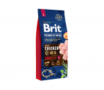 Sausas &scaron;unų ėdalas BRIT Premium by nature, didelių veislių (25-45kg), suaugusiems &scaron;unims, 15kg