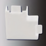 Kampas L PVC kanalui SERT PLASTIK Sertp0251640, 25 x 16 mm, baltos spalvos, 4 vnt.