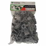 Plytelių inkaras MARTEN, storis 1,5 mm, 7-15 mm, i&scaron;lyginimo sistemai, pilkas, 100 vnt.