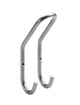 Rūbų kabliukas, dvigubas HETTICH, sidabro sp. 52x165x65mm, 5650