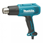 Elektrinė orpūtė MAKITA HG6030K, galia 1800 W, temperatūros ribos 50 - 600 &deg;C, oro srautas 250 / 500