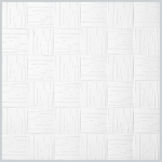 Klijuojamos lubų plok&scaron;tės HOMESTAR Iris, spl. balta, 50x50cm., 2m2