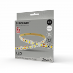 &Scaron;viesos diodų juosta EUROLIGHT Toronto, LED 5 m, 20 W / m, IP20, 6500K, 24V, 1600 lm / m, 8mm pločio