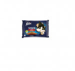 Konservuotas ėdalas katėms FELIX Fantastic, su mėsa ir padažu, 4vnt x&nbsp;100g