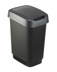 &Scaron;iuk&scaron;lių dėžė rū&scaron;iavimui ROTHO Twist, 10 l, sidabro sp.