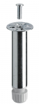 Baldų koja HETTICH, reguliuojama, sidabro spl., d-30 mm, 150-160 mm, 9230245
