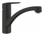 Plautuvės mai&scaron;ytuvas GROHE QuickFix Start, 140&deg; pasukimo kampas, juodas matinis, montavimas su GROHE