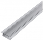 Profilis LED juostoms AVIDE AT-3588, komplektas, įleidžiamas, skaidrus dangtelis, 15,2 x 7,8 mm, ilg