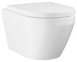 Klozetas GROHE EURO CERAMIC 2.0, pakabinamas, be nuplovimo lanko, su Triple Vortex nuleidimu, su lėt