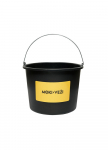 Plastikinis kibiras MOKI VEŽI, 12 l, juodas