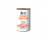 Konservuotas &scaron;unų ėdalas BRIT Care Mono Protein, su kalakutiena, 400g