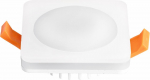 Įmontuojamas &scaron;viestuvas ORRO MPL-7W-SW, LED 7 W, 220-240 V, 450 lm, 3000 K, 30.000 h, kvadratinis, b