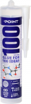 Klijai POINT 100, ypatingai skaidrūs polimeriniai klijai - hermetikas, 290 ml