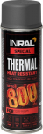 Aerozoliniai dažai INRAL Thermal, RAL 7016, 400ml atsparūs kar&scaron;čiui, pilki