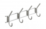 Kabykla HETTICH, plastikas, 4 kabliukai baltos sp., 5962