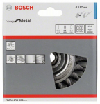 Vielinis &scaron;lifavimo diskas BOSCH, pinta viela, i&scaron; 115 plieno 115 mm, 0,5 mm, 12 mm, M14