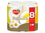 Tualetinis popierius RUTA, 3-jų sluoksnių, 8 vnt., ramunėlių kvapo