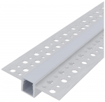 Profilis LED juostoms AVIDE AT-5049, įleidžiamas, glaistomas, dangtelis 12 mm, 52,5 x 13,3 mm, ilgis