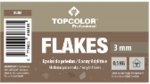 Epoksidinių grindų priedas TOPCOLOR, FLAKES 3mm, 0.5kg, Juodi