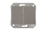 Jungiklis VILMA XP500, P510-020-02, 2 klavi&scaron;ų, įleidžiamas, metalo spalvos