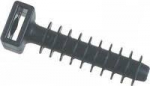 Kabelių tvirtinimo kai&scaron;tis diubelis BALTPLAST 8Mm/10, 8 x 37 mm, juodos spalvos, 10 vnt.
