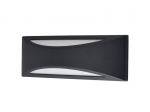 Lauko &scaron;viestuvas G.LUX Gh-603-Led-Bl, LED 9W, 350 x 120 mm, sieninis, 4000 K,  juodos spalvos