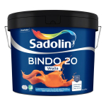 Vandeniniai vidaus dažai SADOLIN Bindo 20, 9 l, BW bazė, balti, pusiau matiniai, plaunami