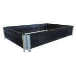 Medinė pakelta lysvė KLASIKA GARDEN, 120 x 80 x 19,5 cm, metaliniai kampai, dažyta