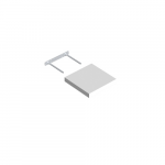 Lentyna VELANO, FS BI 24/24BI 240x240 mm, baltos spalvos, DMX 65050