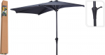 Sodo skėtis nuo saulės, pusės apskritimo, skersmuo 270 cm, kotas plieninis, 160 g/m2 poliesterio aud