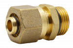 Nipelis kolektoriui FERRO N10ZORZL-C7NEW, 1/2&Prime; &times; 1/2&Prime;, su jungtimi 16 &times; 2 mm , N10ZORZL-C7NEW