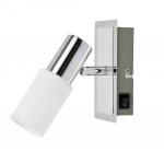 Kryptinis &scaron;viestuvas RABALUX Logan, E14, 1 x 40W, 230V 50Hz, su jungikliu, chromo sp., 70 x 140 x 13