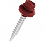 Savisriegiai GUNNEBO, 4,8 x 50 mm, 100 vnt., ZN Cinkuoti, su tarpine, raudonos spalvos RAL3009 (RR29