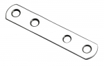 Jungiamoji plok&scaron;telė HETTICH, 80x15mm, nerūd. pl., 9184252