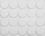 Padukas VOREL, Y x 74831, D - 20 mm, 20 vnt. lipnus, baltas veltinis