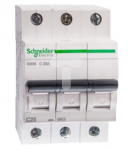 Automatinis i&scaron;jungiklis SCHNEIDER, 3P, 25 A, 6 kA, K60N, C, 16-4-A9K02325