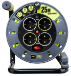 Ilgiklis ritė MASTERPLUG A540120032, 4 lizd., 25m, su įž., 3x1.5, OMG25164SL