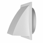 Ventiliacinės grotelės EUROPLAST, plastikinės, 190 x 190 mm, d125 mm, i&scaron;orinės, su atbuliniu vožtuvu